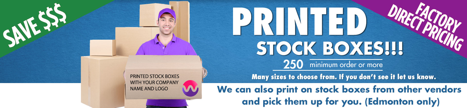 Custom Printed Stock Boxes