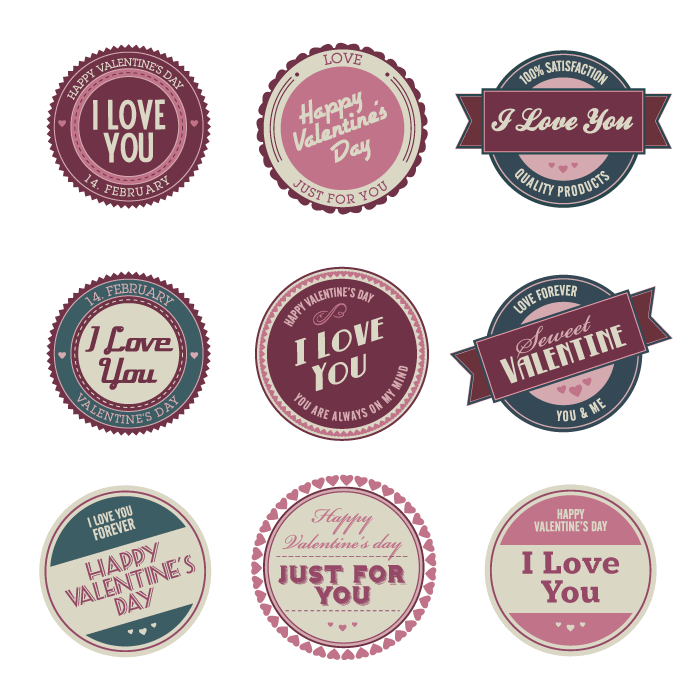 Valentines Labels