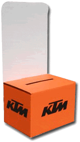 Ballot box with header 1 colour