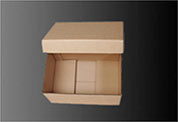 Half slotted box with cover