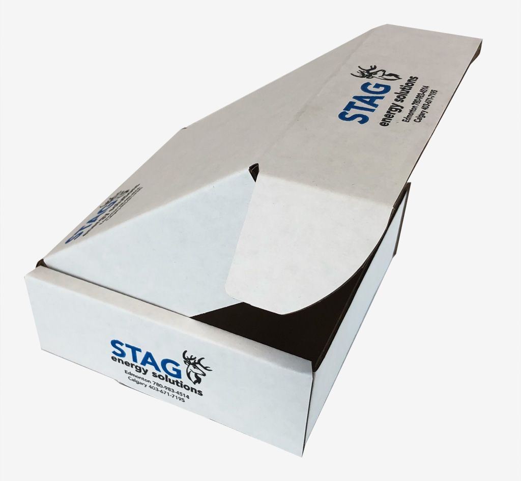 white cardboard boxes