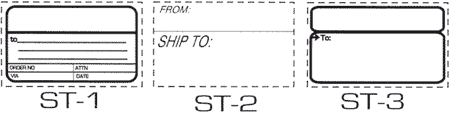 shipping label