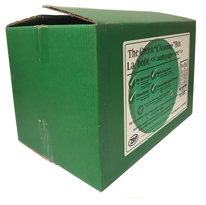 shipping regular slotted carton green cleaning box